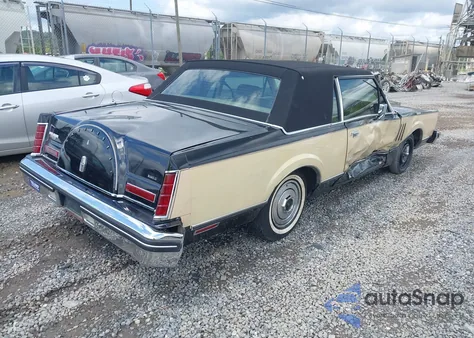 1983 Lincoln Mark Vi из США, поврежденный, VIN 1MRBP98F4DY699705